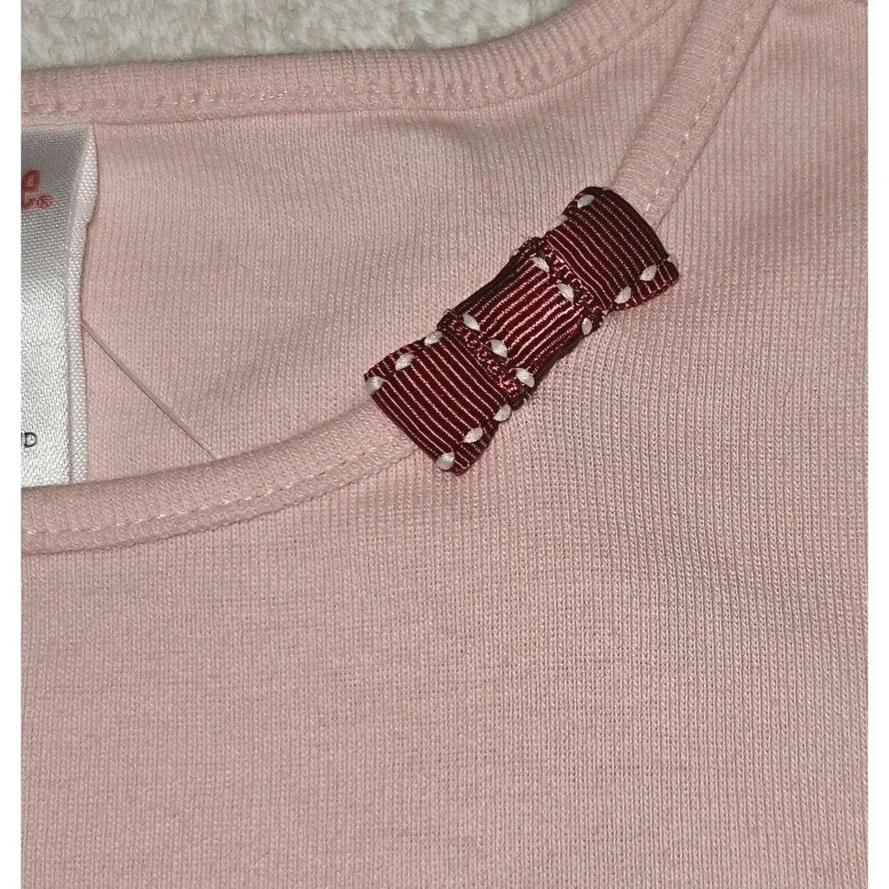 Vintage Gymboree Top Girls Size 5 Pink Cherry Pie Sequins T Shirt Y2K NWT
